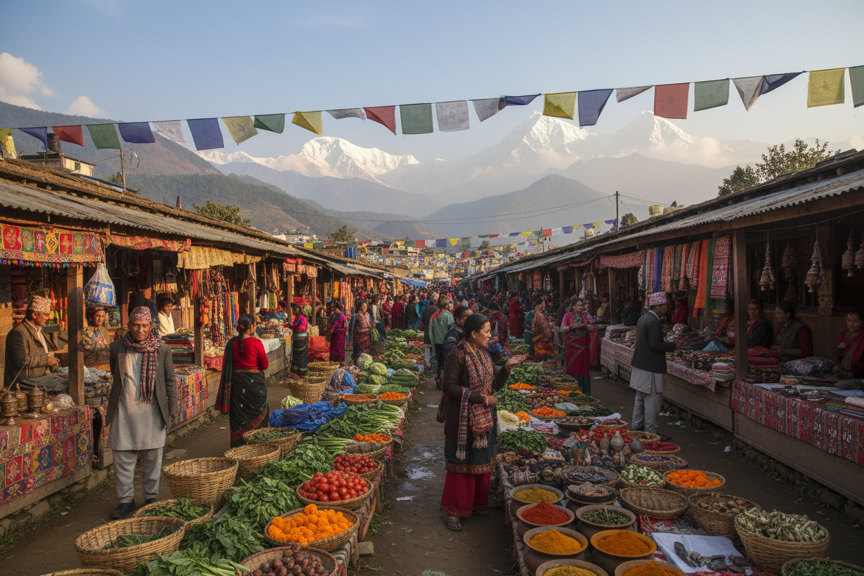 market in nepal